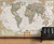 National Geographic World Map Mural - Executive Antique Ocean Political, image 1, World Maps Online
