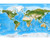 Enhanced Physical World Satellite Image Map Mural