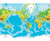 Physical World Map Wall Mural - Mercator Projection, image 2, World Maps Online
