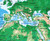 Mercator World Topographic Map Wall Mural, image 3, World Maps Online
