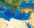 World Topography & Bathymetry Satellite Image Map Wall Mural, Detail Image 3