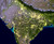 Earth at Night NASA "Night Lights" Satellite Image Map Mural, Detail Image 3