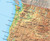U.S. Intermediate Physical Pull-Down Map on Spring Roller, Detail Image 1, World Maps Online