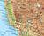 U.S. Intermediate Physical Pull-Down Map on Spring Roller, Detail Image 3, World Maps Online