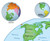 World Early Learner Pull-Down Classroom Map on Spring Roller, Detail Image 2, World Maps Online