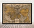 Historical Map Print - World - 1531 - Polar Projection Hemispheres Framed