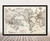 Historical Map Print of the World Telegraph Lines - 1871 Framed