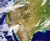 Planet Earth with Clouds Satellite Imagery World Wall Mural, Detail Image 1