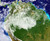 Planet Earth with Clouds Satellite Imagery World Wall Mural, Detail Image 4