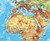 Extra Large World Physical Map on Spring Roller from Klett-Perthes, Detail 1