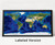 World Satellite Image Wall Map - Topography & Bathymetry - Labeled Framed