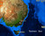 World Pacific Rim Satellite Image Map - Topography & Bathymetry, image 5, World Maps Online