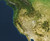World Physical Satellite Image Wall Map with Navy Oceans - No Labels Detail Close-up View