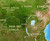 World Pacific Rim Satellite Image Wall Map - Enhanced Physical Close-up View