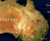 World Physical Satellite Image Wall Map -  Pacific Ocean Centered Close-up View