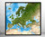 Europe Enhanced Satellite Image Map, image 2, World Maps Online