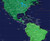 Simple Dark Blue Oceans World Map Mural  - Peel & Stick Removable Wallpaper, image 4, World Maps Online