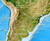 Enhanced World Satellite Imagery Wall Map Close-up View
