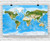 Enhanced World Satellite Imagery Wall Map