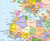 Intermediate World Political Classroom Wall Map, detail image, World Maps Online