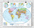 World Primary Learning Political Classroom Wall Map