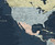 Dark Navy Ocean World Political Map Mural - Large Peel & Stick Removable Wallpaper Map, image 5, World Maps Online