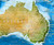 Pacific Centered Enhanced World Satellite Imagery Wall Map Close-up View