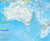 America's Centered Standard Blue Ocean World Political Map Wall Mural, image 6, World Maps Online