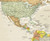 America's Centered Detailed Antique Oceans World Political Wall Map, image 2, World Maps Online