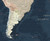 Dark Navy Oceans World Political Wall Map Close-up View