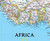 National Geographic Africa Classic Political Wall Map Detail Image 2