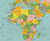 Classic Colors World Political Wall Map, image 4, World Maps Online
