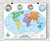 Spanish Language  World Map - Classroom Wall Map Poster