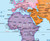 World Spanish Language Early Learner Pull-Down Classroom Map, Detail Image 2, World Maps Online