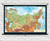 Russia & Surrounding Countries Physical Map - Custom Spring Roller Multi-map Combo Set