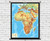 Africa Physical Map - Custom Spring Roller Multi-map Combo Set