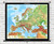 Europe Physical Map - Custom Spring Roller Multi-map Combo Set