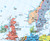 Europe Political Classroom Map on Spring Roller by Klett-Perthes, Detail Image 3