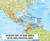 Personalized World Blue Ocean Floor Political Wall Map, Detail Image 2