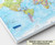 Personalized World Blue Ocean Floor Political Wall Map Canvas Gallery Wrap