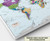 Personalized Colorful World Political Wall Map, Canvas Gallery Wrap