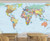 Klett Advanced World Political Classroom Map Removable Wallpaper Mural in Room