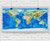 Global Topography & Bathymetry Wall Map w/ Labels and Borders, image 1, World Maps Online