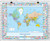 Flags of the World Political Wall Map, image 1, World Maps Online