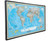 National Geographic World Classic Push Pin Map in Black Float Frame