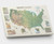 Push Pin Map of USA National Parks - National Geographic Maps Canvas Gallery Wrap