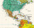 Contemporary Spanish Language World Wall Map Close-up View