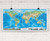 World Physical Wall Map with World Wonders by Compart Maps