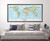 Light Ocean World Physical Wall Map by Compart Maps, image 1, World Maps Online