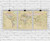 World Political Antique Ocean Triptych Wall Map by Compart Maps